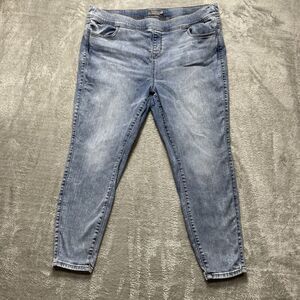 Torrid Jeans Women's 3S* Blue Denim Lean Jean Super Soft Pull On Straight 42x26